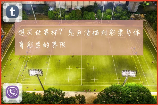 想买世界杯？先分清福利彩票与体育彩票的界限